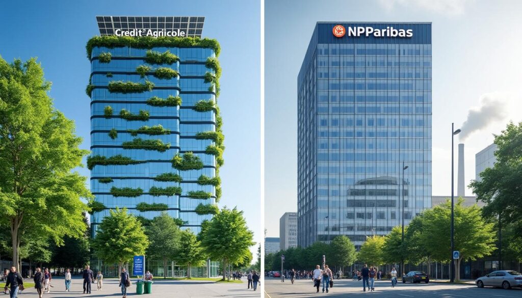 analyse de l'engagement rse du crédit agricole et de bnp paribas par rapport à l'accord de paris sur le climat : sont-ils réellement alignés sur leurs objectifs environnementaux ?